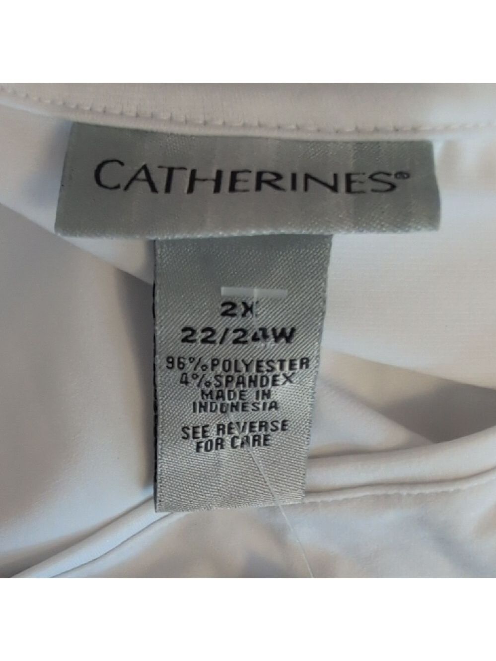 Catherines V-Neck Tunic Top 2X 22/24W A814 - Picture 7 of 8